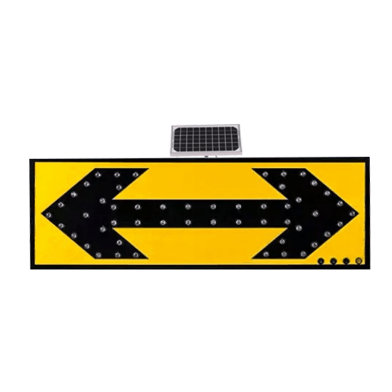 Solar Traffic Guidance Sign